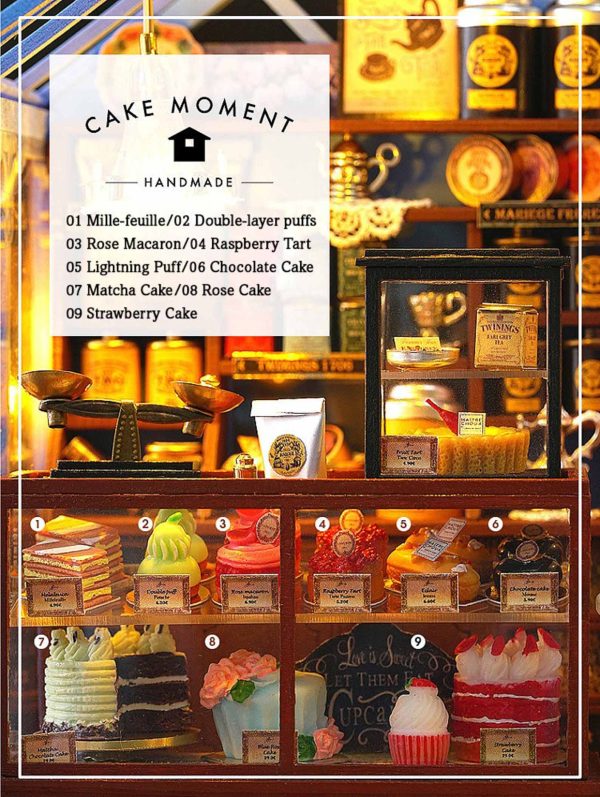 Rose Garden Tea House DIY Dollhouse Kit