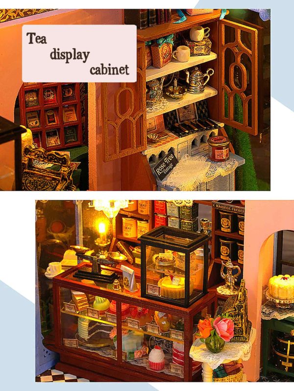Rose Garden Tea House DIY Dollhouse Kit