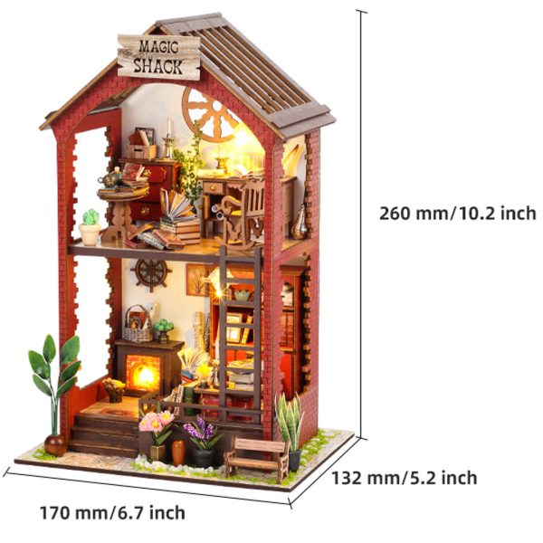 Magic Shack DIY Wooden Miniature Dollhouse